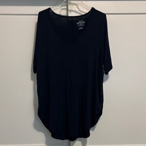 Torrid vivid blue super soft tunic V-Neck Tee nwt